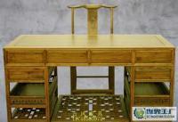 古典家具之榆木实木书桌 传统工艺与现代家居的完美融合